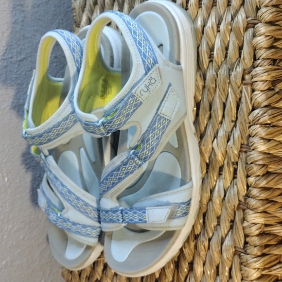Blue and Green Ryka Sandals 9.5 - Picture 3 of 5